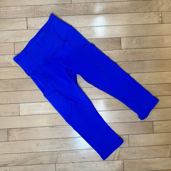 LULULEMON Cropped Running Tights Leggings with Pockets - size 2 - Picture 2 of 8